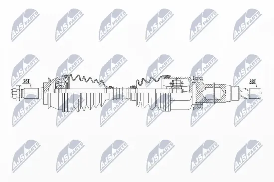 Antriebswelle Vorderachse rechts NTY NPW-BM-131 Bild Antriebswelle Vorderachse rechts NTY NPW-BM-131