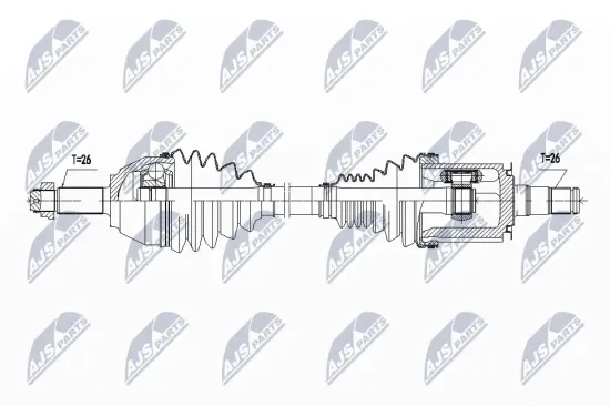 Antriebswelle Vorderachse links NTY NPW-BM-143 Bild Antriebswelle Vorderachse links NTY NPW-BM-143