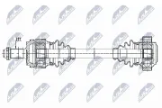 Antriebswelle Hinterachse rechts NTY NPW-BM-149