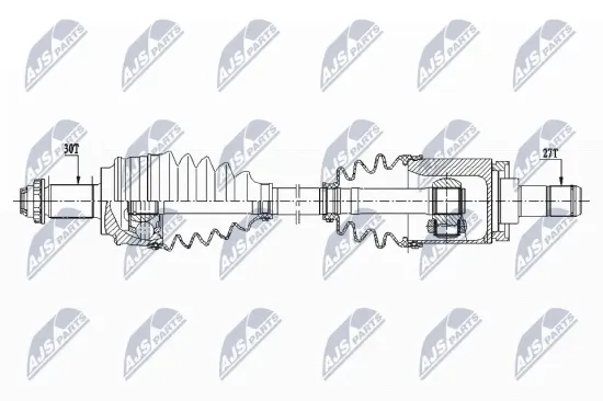 Antriebswelle Vorderachse links NTY NPW-BM-151 Bild Antriebswelle Vorderachse links NTY NPW-BM-151
