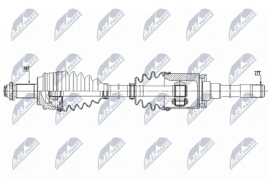 Antriebswelle Vorderachse rechts NTY NPW-BM-152 Bild Antriebswelle Vorderachse rechts NTY NPW-BM-152