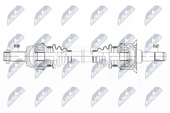 Antriebswelle Hinterachse links NTY NPW-BM-159 Bild Antriebswelle Hinterachse links NTY NPW-BM-159