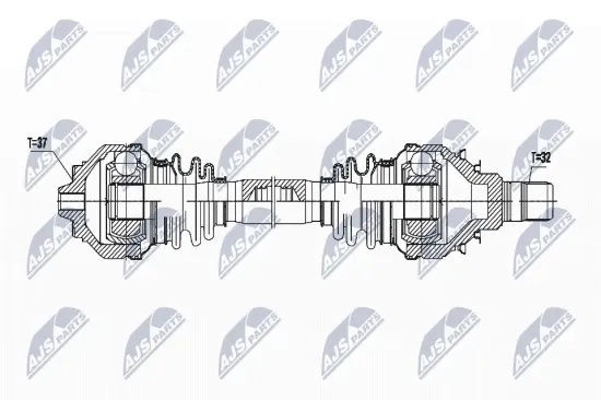 Antriebswelle Hinterachse links NTY NPW-BM-175 Bild Antriebswelle Hinterachse links NTY NPW-BM-175