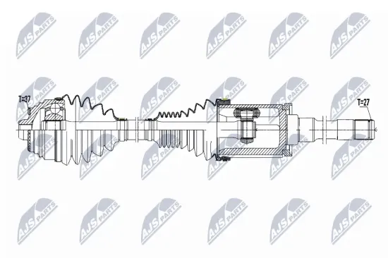 Antriebswelle Vorderachse rechts NTY NPW-BM-178 Bild Antriebswelle Vorderachse rechts NTY NPW-BM-178