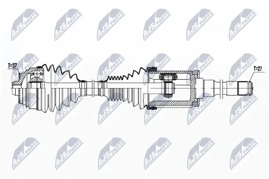 Antriebswelle Hinterachse rechts NTY NPW-BM-180 Bild Antriebswelle Hinterachse rechts NTY NPW-BM-180