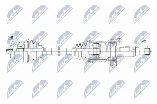 Antriebswelle Hinterachse rechts NTY NPW-BM-185 Bild Antriebswelle Hinterachse rechts NTY NPW-BM-185