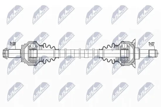 Antriebswelle Hinterachse links NTY NPW-BM-189 Bild Antriebswelle Hinterachse links NTY NPW-BM-189