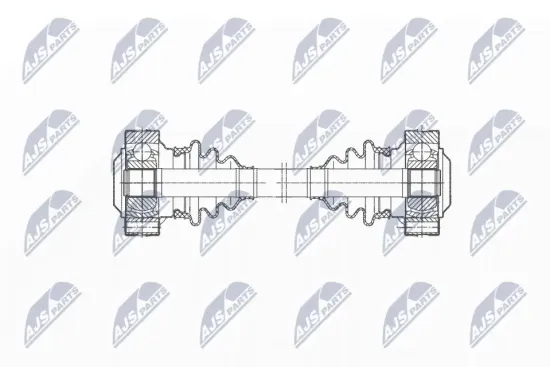 Antriebswelle Hinterachse NTY NPW-BM-196 Bild Antriebswelle Hinterachse NTY NPW-BM-196