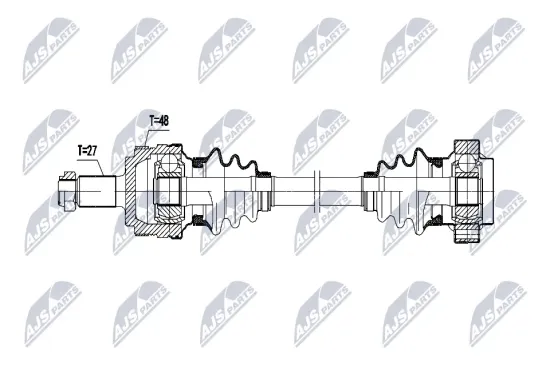 Antriebswelle Hinterachse rechts NTY NPW-BM-200 Bild Antriebswelle Hinterachse rechts NTY NPW-BM-200