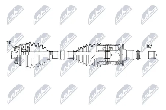 Antriebswelle Vorderachse rechts NTY NPW-BM-209 Bild Antriebswelle Vorderachse rechts NTY NPW-BM-209