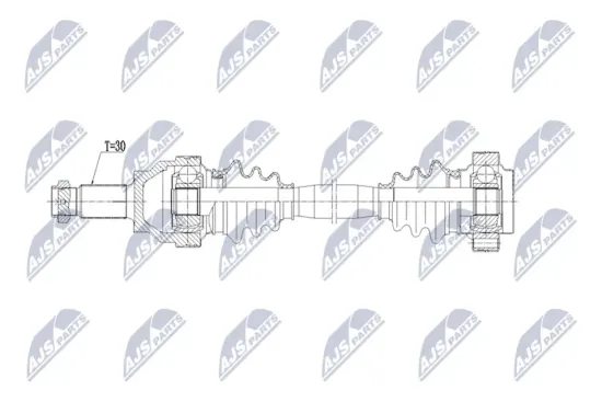 Antriebswelle Hinterachse links NTY NPW-BM-213 Bild Antriebswelle Hinterachse links NTY NPW-BM-213