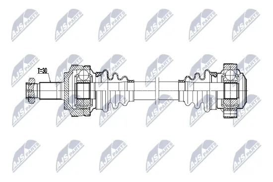 Antriebswelle Hinterachse rechts NTY NPW-BM-214 Bild Antriebswelle Hinterachse rechts NTY NPW-BM-214