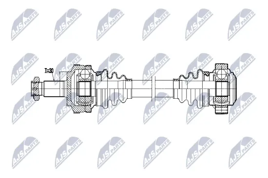 Antriebswelle Hinterachse links NTY NPW-BM-215 Bild Antriebswelle Hinterachse links NTY NPW-BM-215