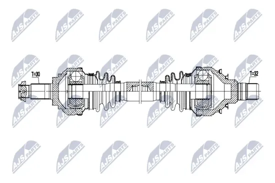 Antriebswelle Hinterachse links NTY NPW-BM-219 Bild Antriebswelle Hinterachse links NTY NPW-BM-219