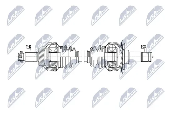 Antriebswelle Hinterachse links NTY NPW-BM-223 Bild Antriebswelle Hinterachse links NTY NPW-BM-223