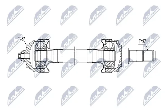 Antriebswelle Hinterachse rechts NTY NPW-BM-227 Bild Antriebswelle Hinterachse rechts NTY NPW-BM-227
