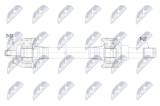 Antriebswelle Hinterachse rechts NTY NPW-BM-237 Bild Antriebswelle Hinterachse rechts NTY NPW-BM-237
