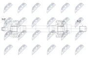 Antriebswelle Hinterachse links NTY NPW-BM-238