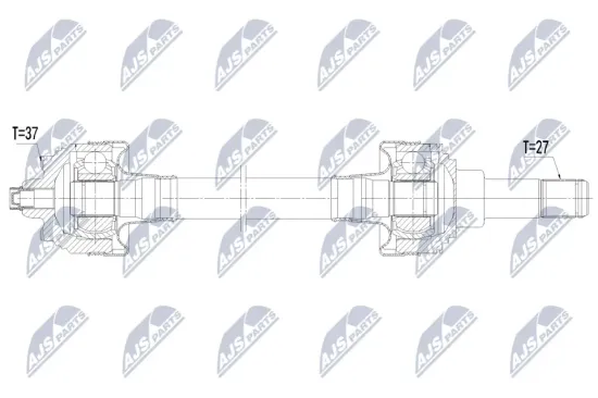 Antriebswelle Hinterachse links NTY NPW-BM-238 Bild Antriebswelle Hinterachse links NTY NPW-BM-238
