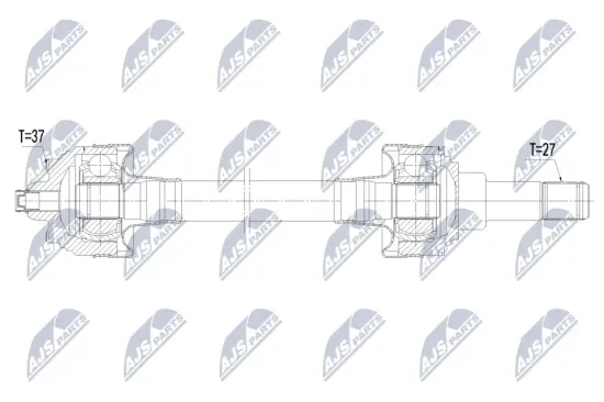 Antriebswelle Hinterachse links NTY NPW-BM-240 Bild Antriebswelle Hinterachse links NTY NPW-BM-240