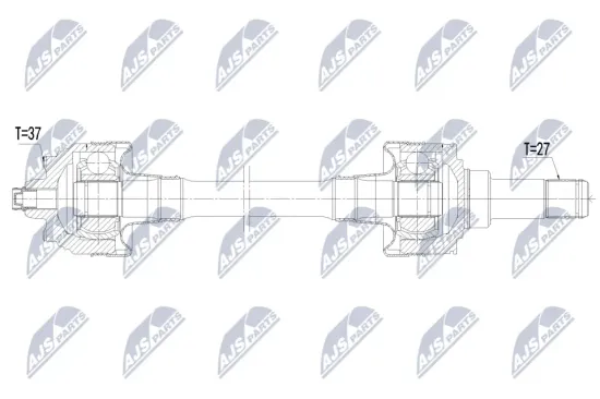 Antriebswelle Hinterachse rechts NTY NPW-BM-242 Bild Antriebswelle Hinterachse rechts NTY NPW-BM-242