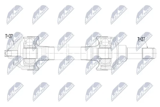 Antriebswelle Vorderachse links Vorderachse Vorderachse NTY NPW-FR-024 Bild Antriebswelle Vorderachse links Vorderachse Vorderachse NTY NPW-FR-024