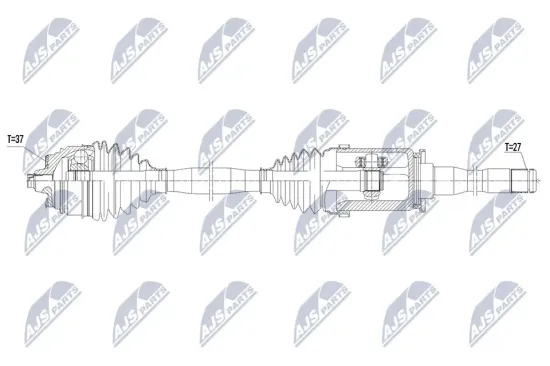 Antriebswelle Vorderachse rechts NTY NPW-BM-252 Bild Antriebswelle Vorderachse rechts NTY NPW-BM-252