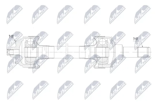 Antriebswelle Hinterachse links NTY NPW-BM-259 Bild Antriebswelle Hinterachse links NTY NPW-BM-259