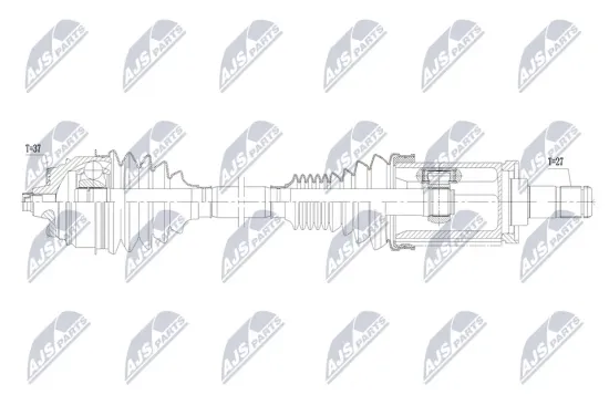 Antriebswelle Vorderachse links NTY NPW-BM-261 Bild Antriebswelle Vorderachse links NTY NPW-BM-261