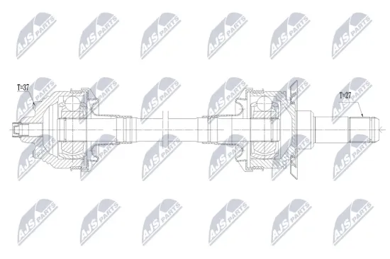 Antriebswelle Hinterachse rechts NTY NPW-BM-263 Bild Antriebswelle Hinterachse rechts NTY NPW-BM-263