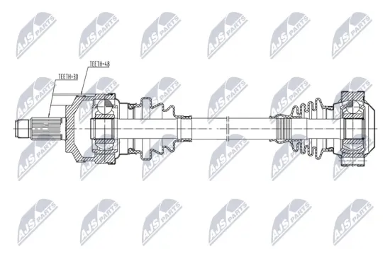 Antriebswelle Hinterachse rechts NTY NPW-BM-271 Bild Antriebswelle Hinterachse rechts NTY NPW-BM-271