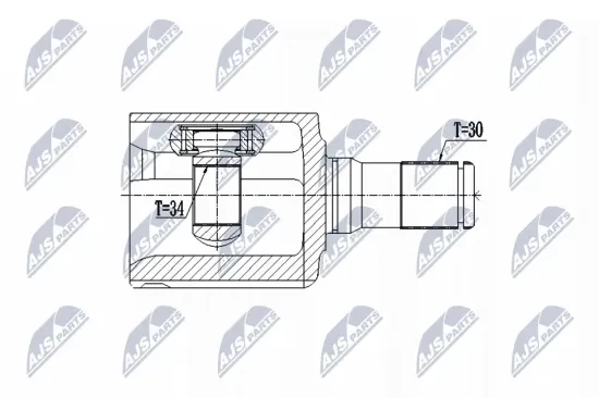Gelenksatz, Antriebswelle Vorderachse links NTY NPW-CH-043 Bild Gelenksatz, Antriebswelle Vorderachse links NTY NPW-CH-043
