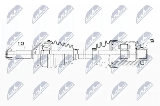 Antriebswelle Vorderachse rechts NTY NPW-CH-054 Bild Antriebswelle Vorderachse rechts NTY NPW-CH-054