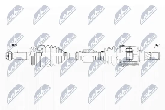 Antriebswelle Vorderachse rechts NTY NPW-CH-062 Bild Antriebswelle Vorderachse rechts NTY NPW-CH-062