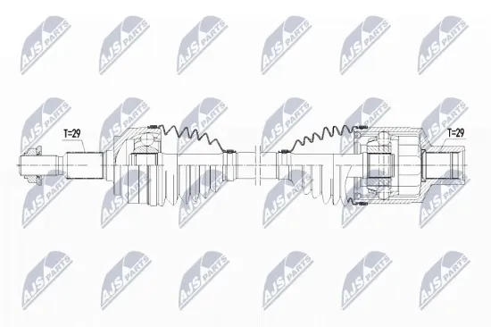 Antriebswelle Vorderachse rechts NTY NPW-CH-066 Bild Antriebswelle Vorderachse rechts NTY NPW-CH-066