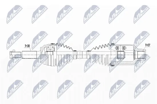 Gelenksatz, Antriebswelle Vorderachse links Vorderachse rechts NTY NPZ-FR-059 Bild Gelenksatz, Antriebswelle Vorderachse links Vorderachse rechts NTY NPZ-FR-059