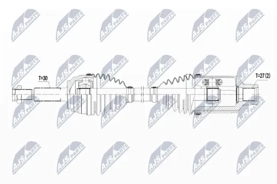Antriebswelle Vorderachse rechts NTY NPW-CH-082 Bild Antriebswelle Vorderachse rechts NTY NPW-CH-082