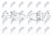 Antriebswelle Hinterachse links NTY NPW-CH-088