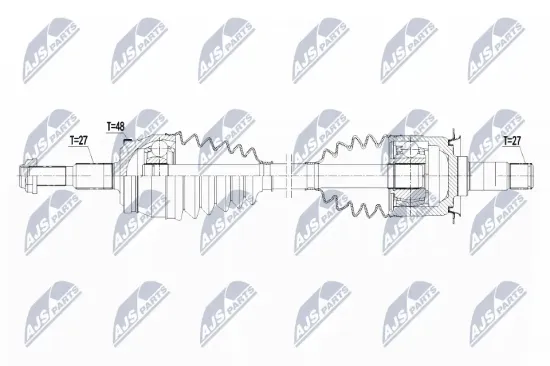 Antriebswelle Hinterachse links NTY NPW-CH-088 Bild Antriebswelle Hinterachse links NTY NPW-CH-088