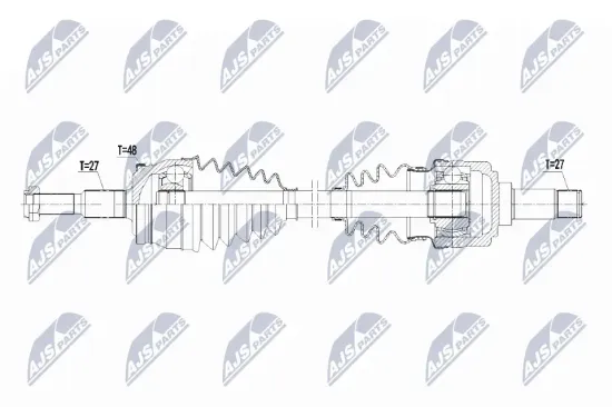 Antriebswelle Hinterachse rechts NTY NPW-CH-090 Bild Antriebswelle Hinterachse rechts NTY NPW-CH-090