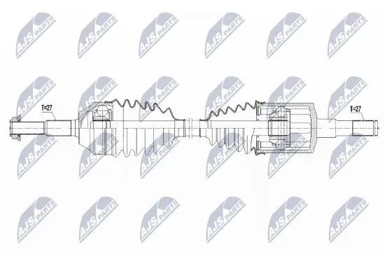 Antriebswelle Vorderachse links NTY NPW-CH-096 Bild Antriebswelle Vorderachse links NTY NPW-CH-096