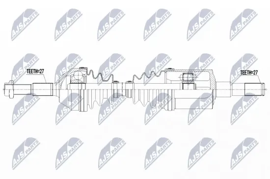 Antriebswelle Vorderachse links NTY NPW-CH-100 Bild Antriebswelle Vorderachse links NTY NPW-CH-100