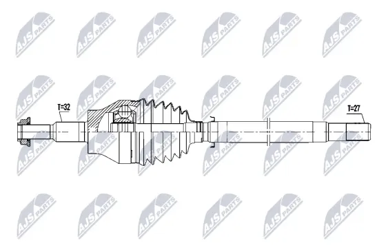 Antriebswelle Vorderachse links NTY NPW-CH-154 Bild Antriebswelle Vorderachse links NTY NPW-CH-154