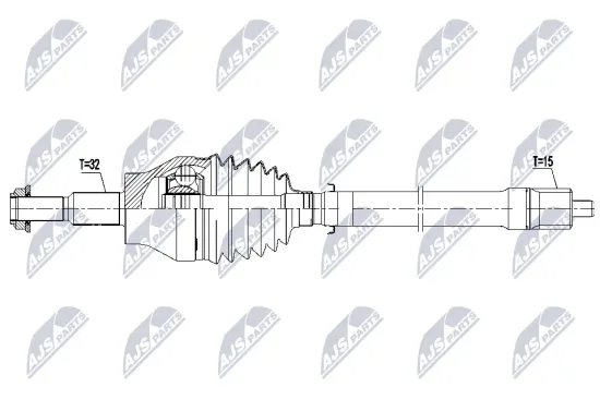 Antriebswelle Vorderachse rechts NTY NPW-CH-155 Bild Antriebswelle Vorderachse rechts NTY NPW-CH-155