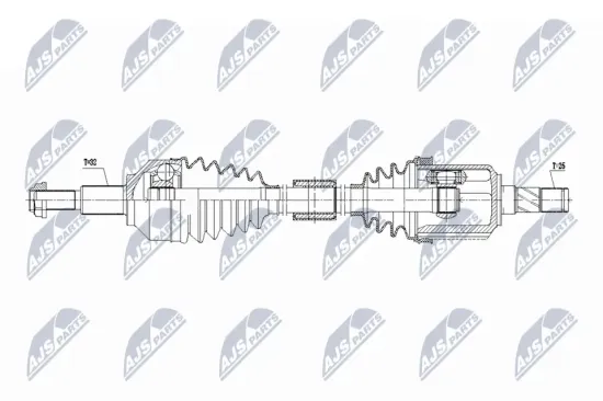 Antriebswelle Vorderachse links NTY NPW-CH-158 Bild Antriebswelle Vorderachse links NTY NPW-CH-158
