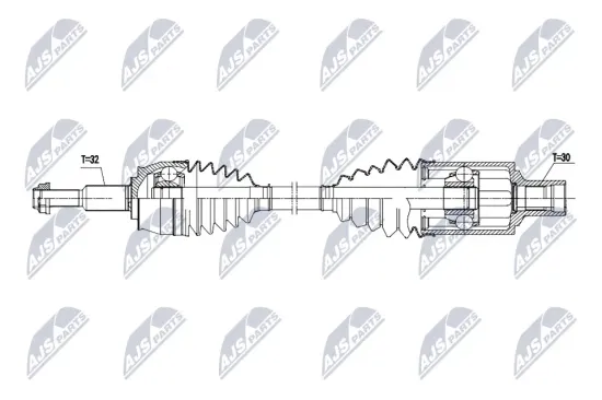 Antriebswelle Hinterachse rechts NTY NPW-CH-172 Bild Antriebswelle Hinterachse rechts NTY NPW-CH-172