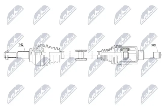 Antriebswelle Vorderachse links NTY NPW-CH-178 Bild Antriebswelle Vorderachse links NTY NPW-CH-178
