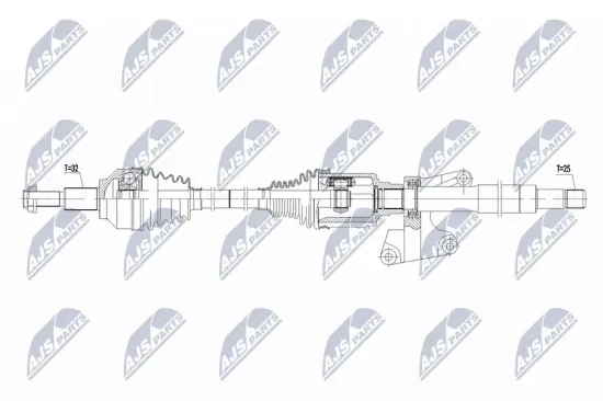 Antriebswelle Vorderachse rechts NTY NPW-CH-179 Bild Antriebswelle Vorderachse rechts NTY NPW-CH-179