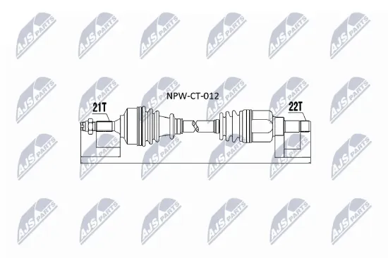 Antriebswelle Vorderachse Vorderachse links Vorderachse links NTY NPW-CT-012 Bild Antriebswelle Vorderachse Vorderachse links Vorderachse links NTY NPW-CT-012