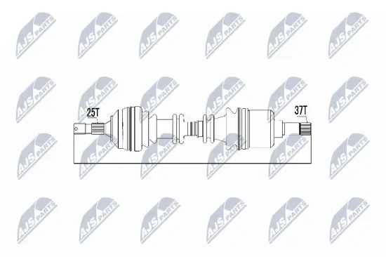 Antriebswelle Vorderachse links NTY NPW-CT-016 Bild Antriebswelle Vorderachse links NTY NPW-CT-016